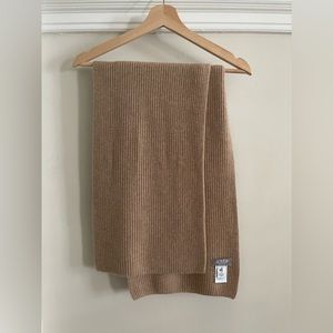 J Crew 100% Cashmere Ribbed Scarf